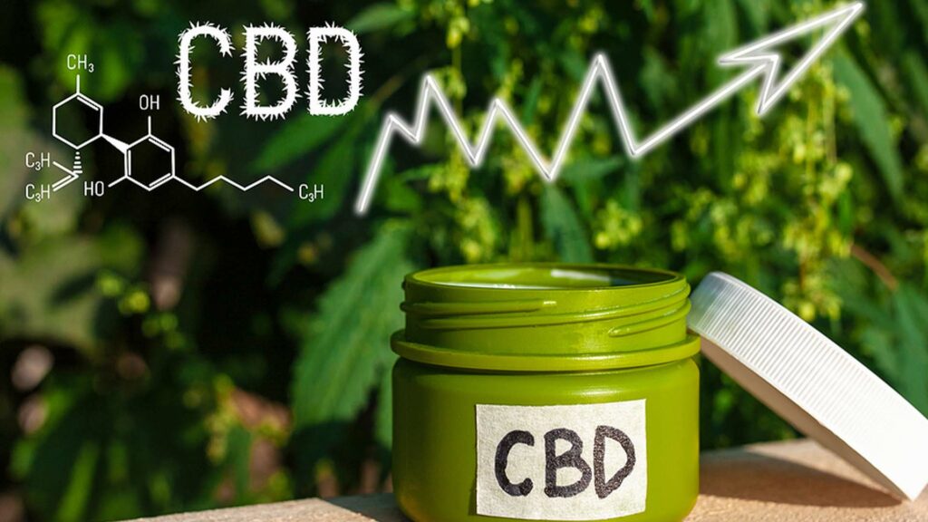 Cannabis Cream of formula CBD cannabidiol.