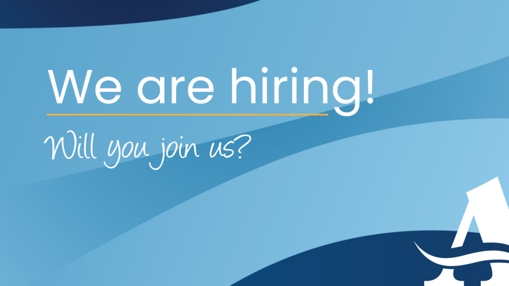Graphic with Headline: We are hiring! Will you join us?