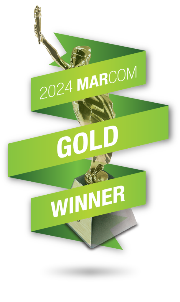 Gold Medal Badge from MarCom Awards 2024