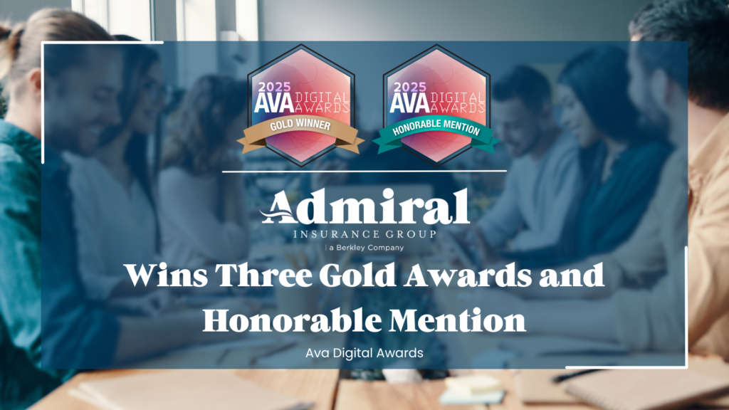Admiral Insurance Group Wins Gold Medals and Honorable Mention from AVA Digital Awards