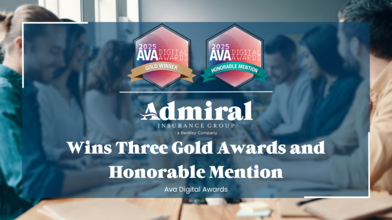 Admiral Insurance Group Wins Gold Medals and Honorable Mention from AVA Digital Awards