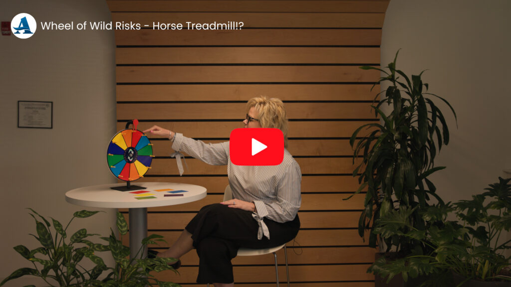Kelly Folley spinning the Wheel of Wild Risks