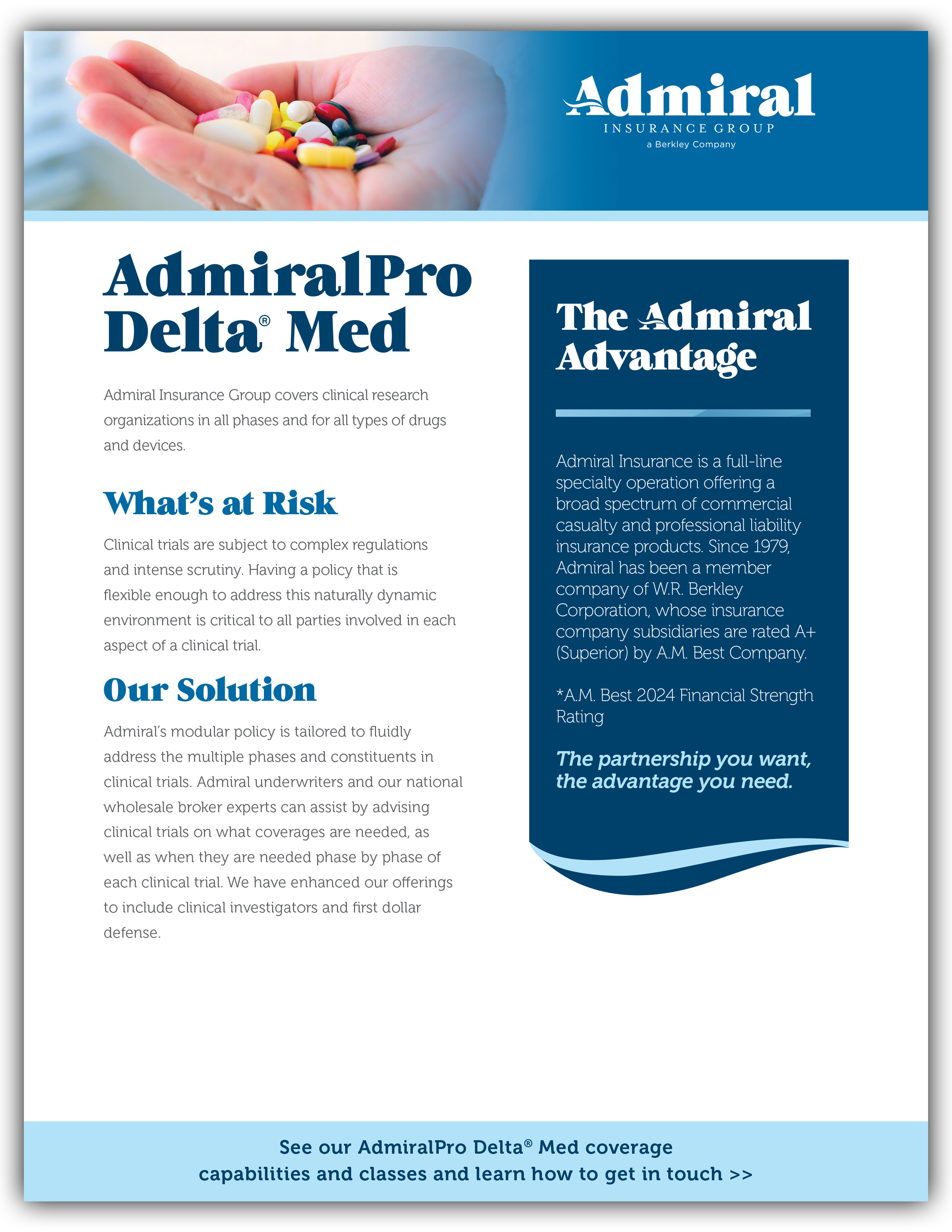 E&S Insurance Coverage Fact Sheets | Admiral Insurance Group