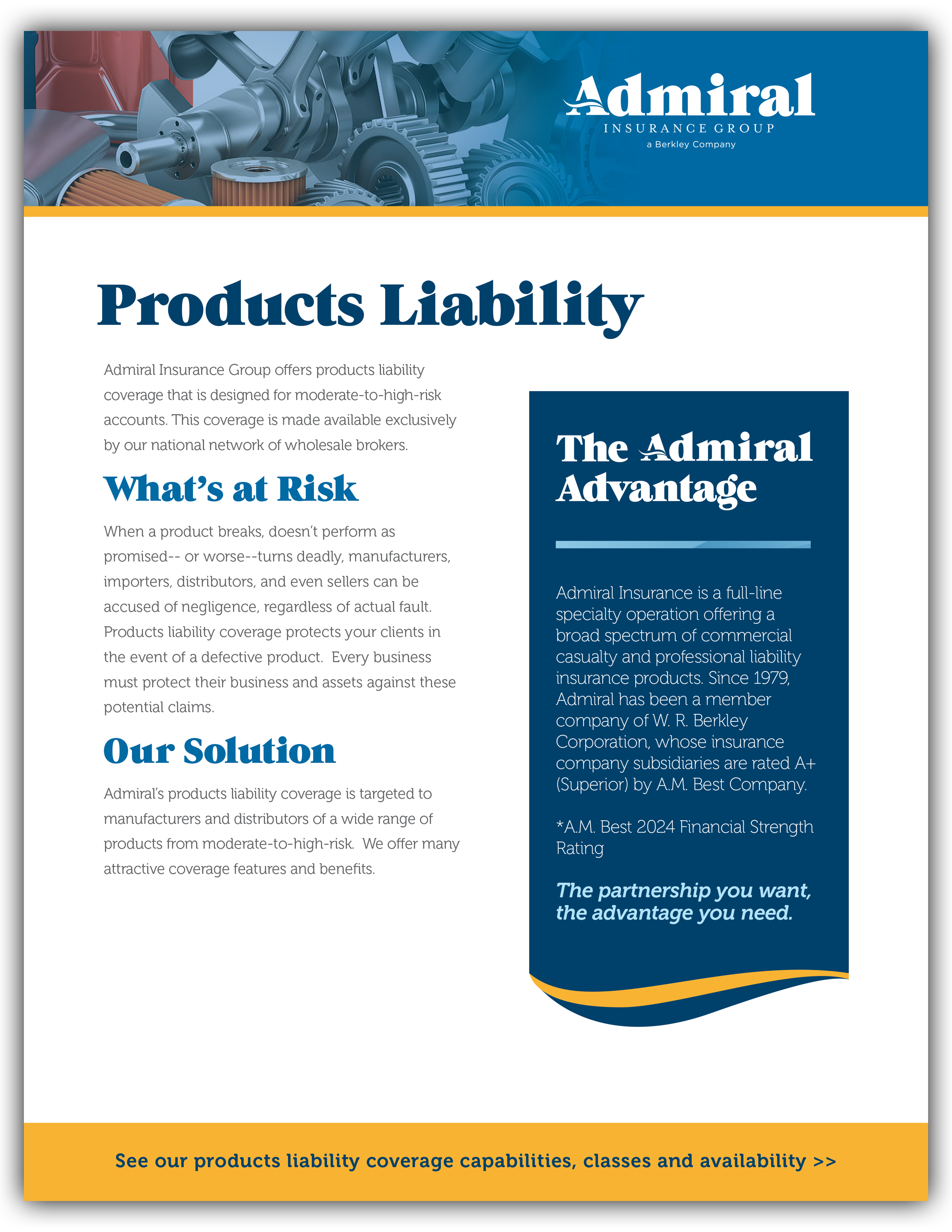 Products Liability Coverage Fact Sheet Thumbnail